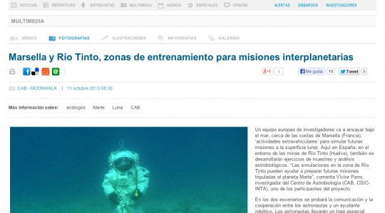 Marsella y Río Tinto, zonas de entrenamiento para misiones interplanetarias