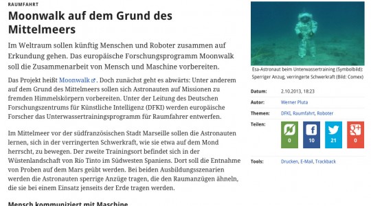 Moonwalk auf dem Grund des Mittelmeers