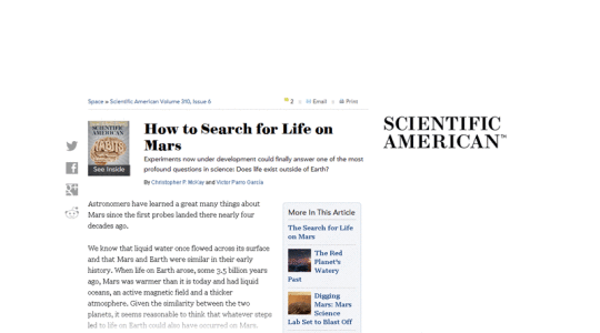 HOW TO SEARCH FOR LIFE ON MARS