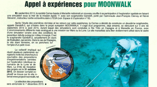 ‘Appel à expériences pour Moonwalk’