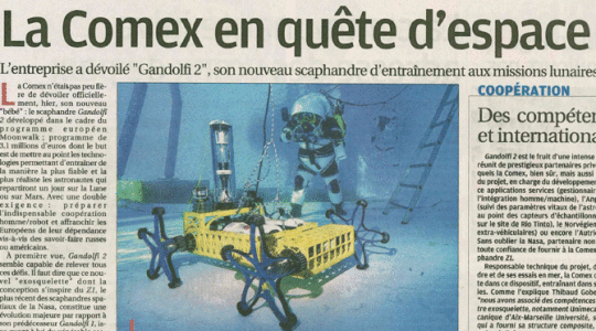 ‘la Comex en quête d'espace‘